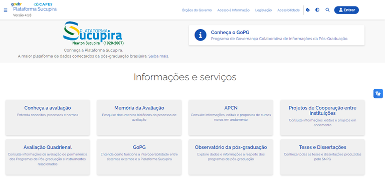 CAPES disponibiliza nova atualização da Plataforma Sucupira