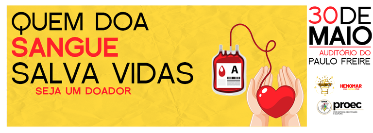 Centro Acadêmico de BICT e Hemomar promoverá ação para doação de sangue nesta terça-feira, 30