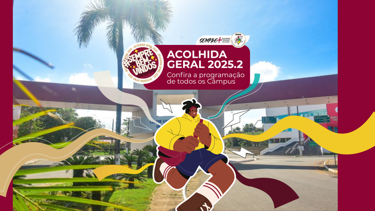 Confira a programação da semana de acolhida aos novos discentes de 2025.2 da UFMA