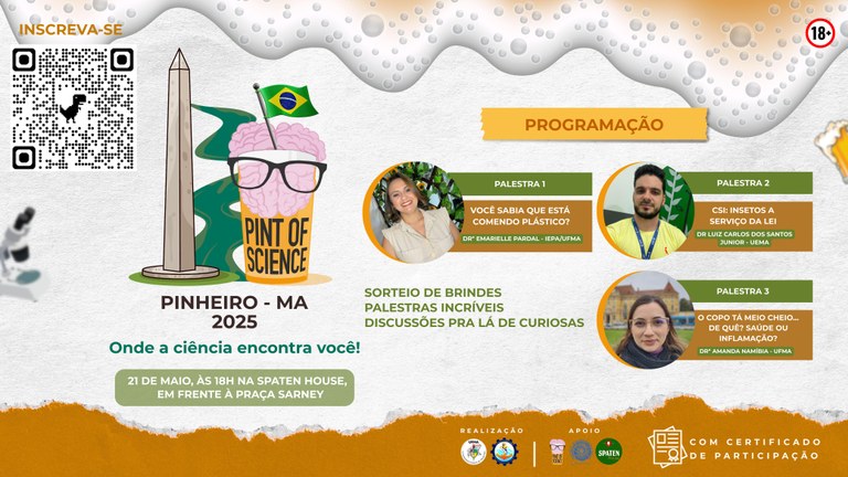 Copo cheio de ciência: UFMA realiza primeira edição do Pint of Science, em Pinheiro