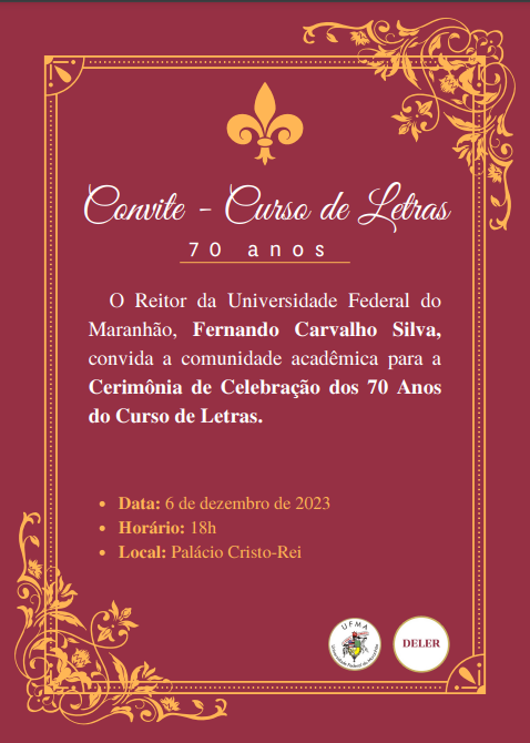 Curso de Letras da UFMA comemora 70 anos de história