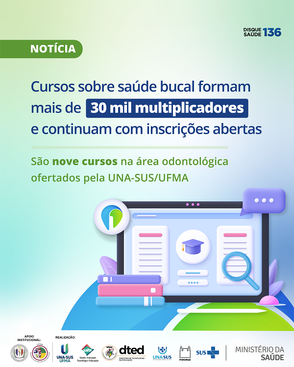 Cursos a distância sobre saúde bucal formam mais de 30 mil multiplicadores e continuam com inscrições abertas.png