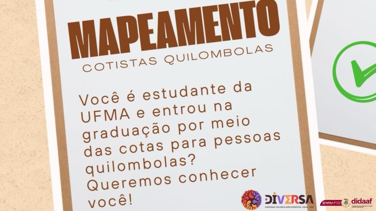 DIDAAF realiza pesquisa com discentes de graduação ingressantes por meio de cotas para quilombolas no anos de 2024 e 2025