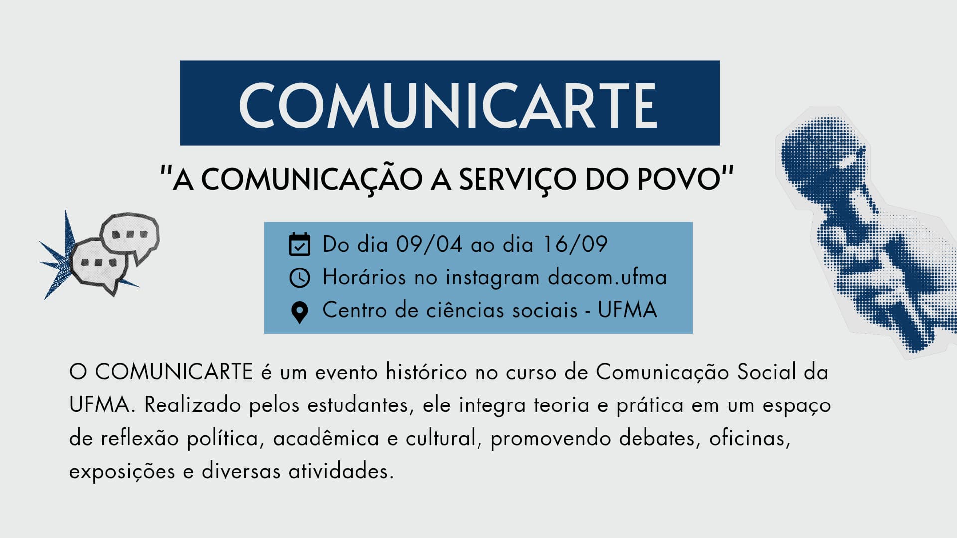 Diretório Acadêmico de Comunicação Social da UFMA promove o 15° Comunicarte