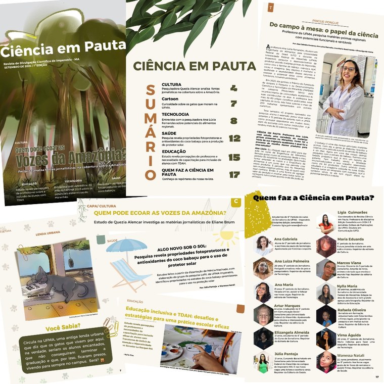 > Discentes do curso de Jornalismo lançam revista de Divulgação Científica em Imperatriz