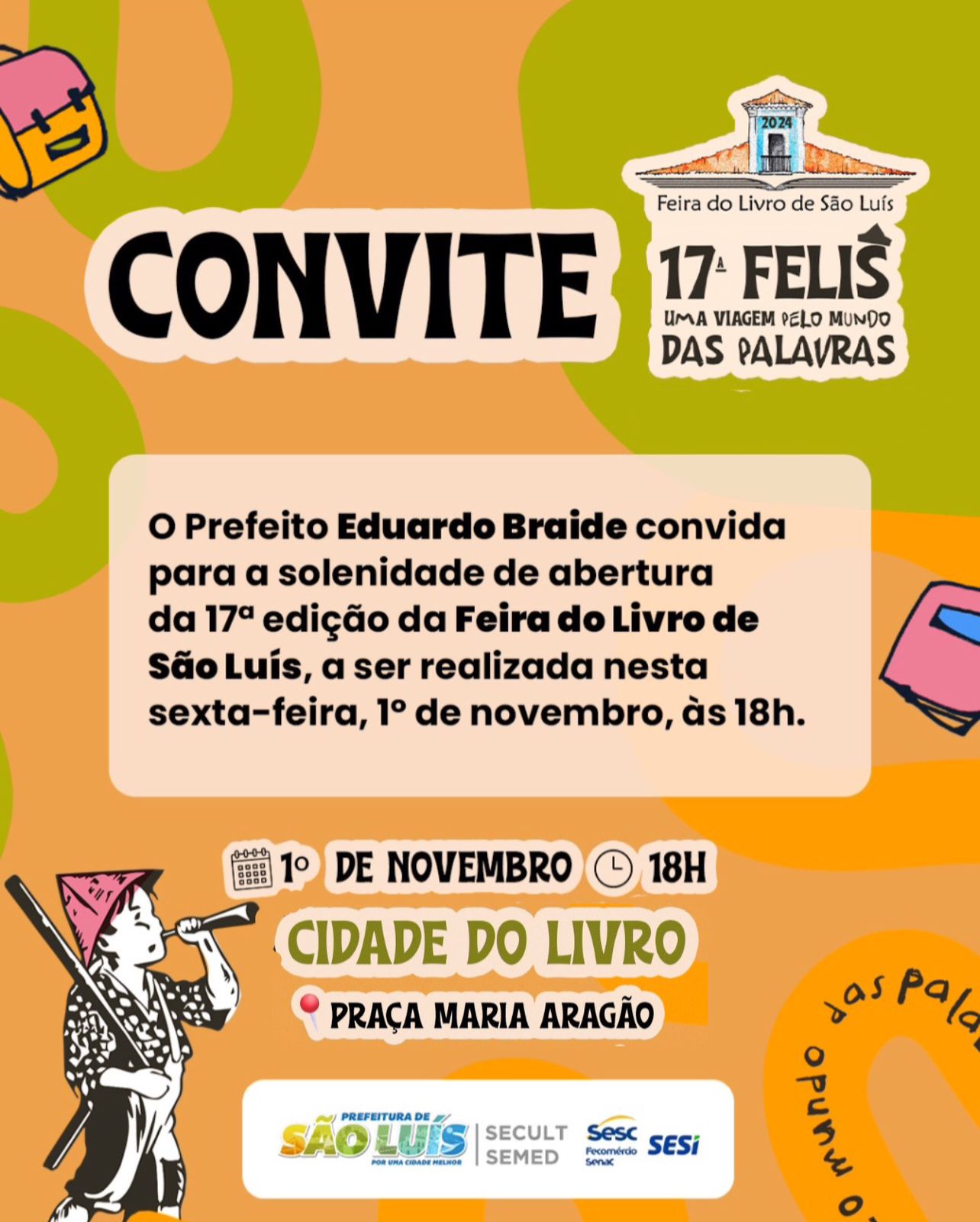 Edufma participa da 17ª Feira do Livro de São Luís (Felis)