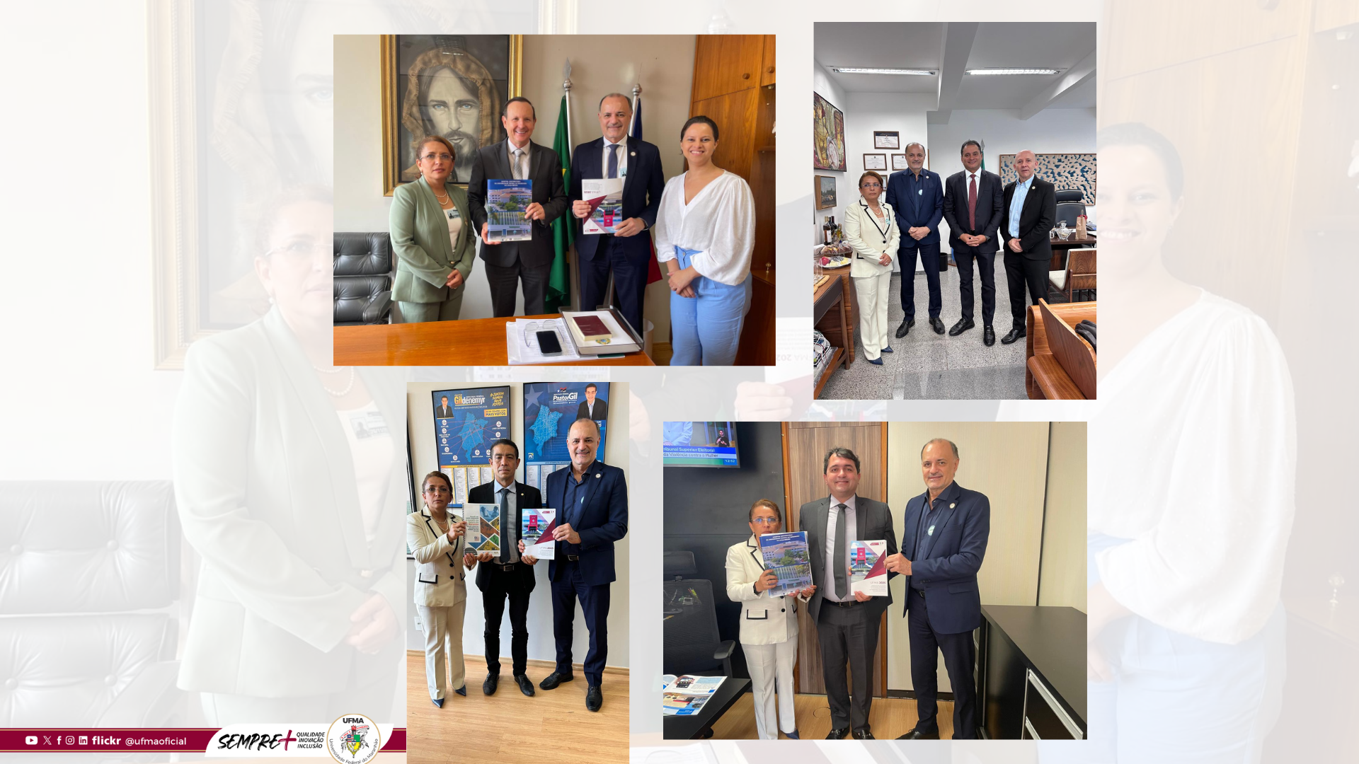 Em busca de recursos, Gestão da UFMA realiza visita à bancada maranhense em Brasília