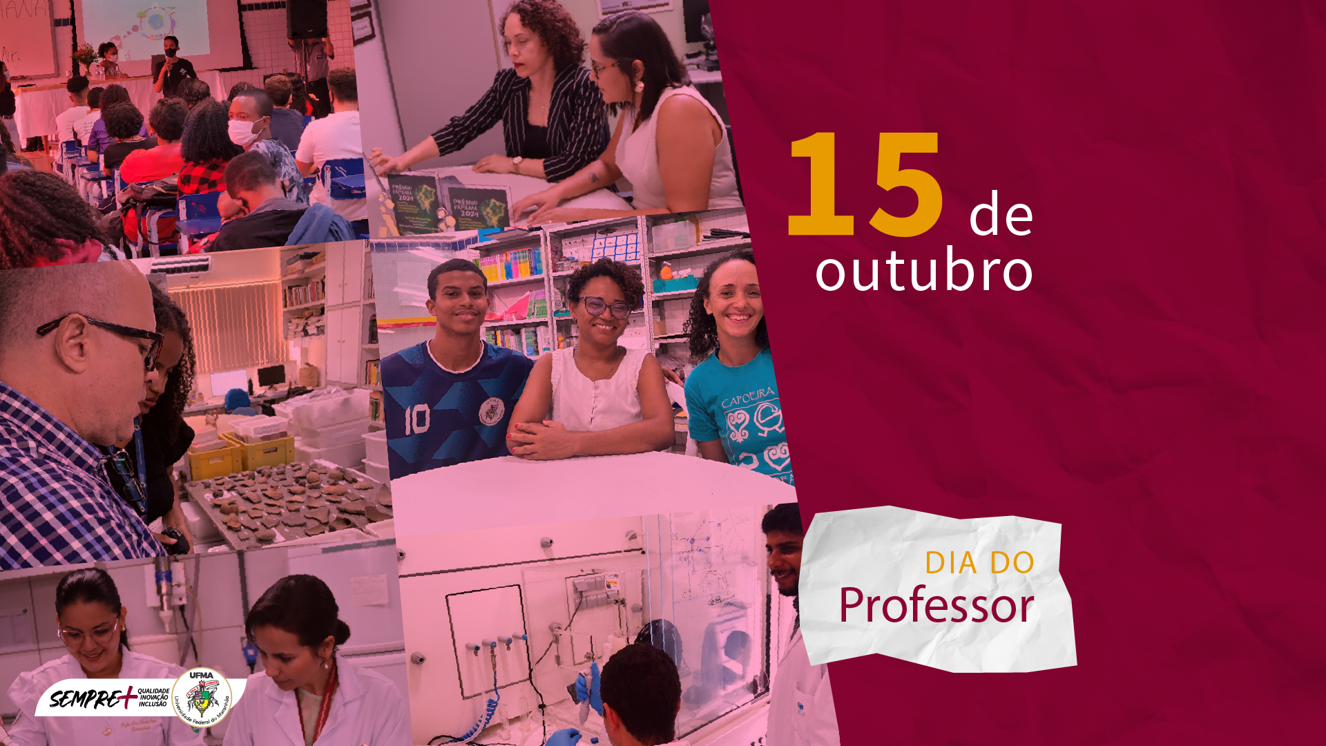 Em toda sala de aula nasce uma grande história: UFMA celebra Dia dos Professores