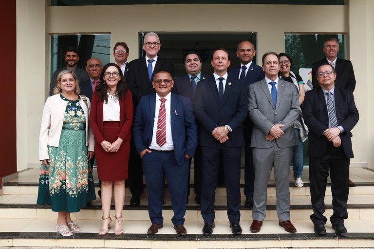 Reitores, reitoras, vice-reitores e vice-reitoras presentes ao Encontro de Reitores da Amazônia