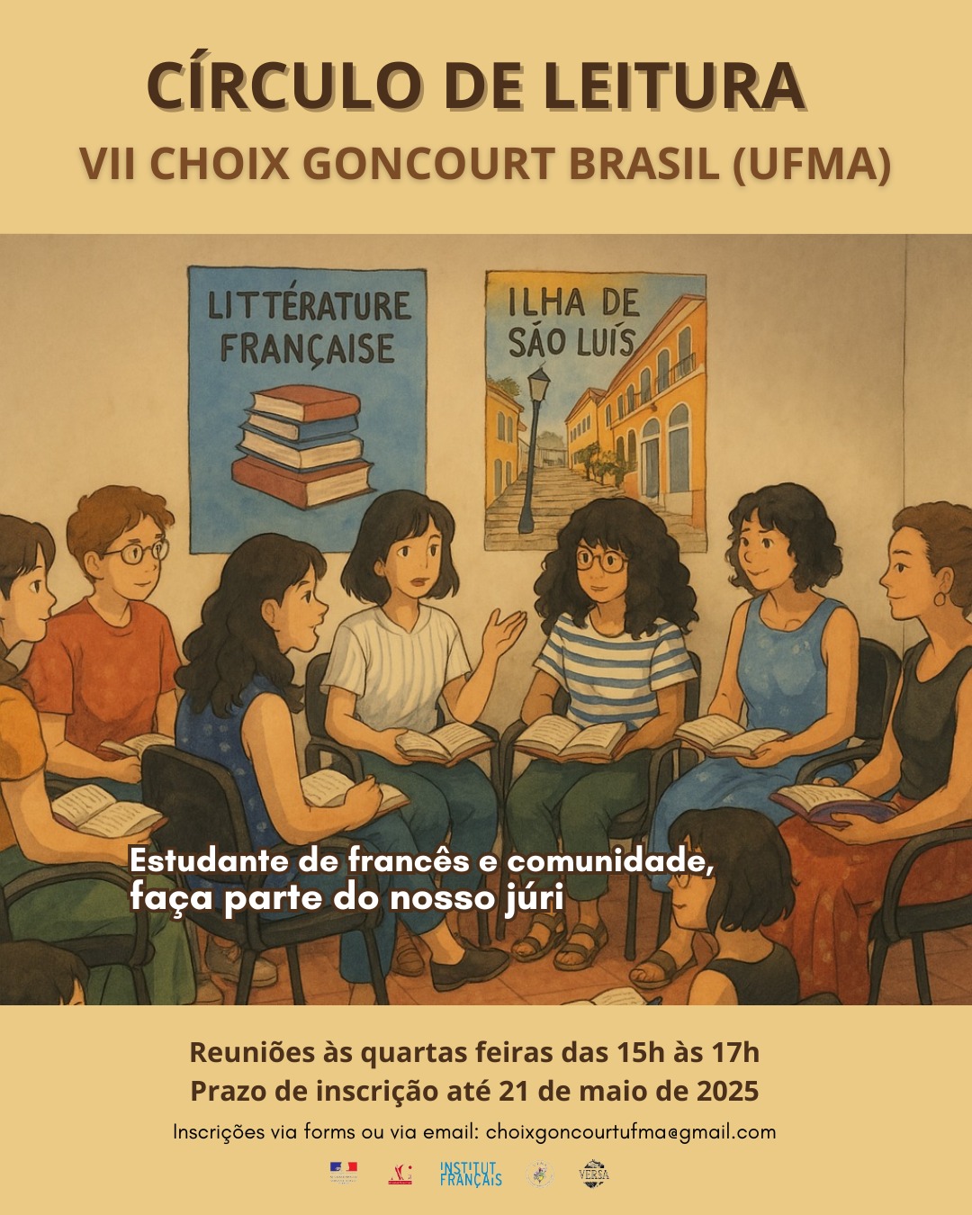 UFMA abre chamada para o Círculo de Leitura do Projeto Choix Goncourt du Brésil 2025