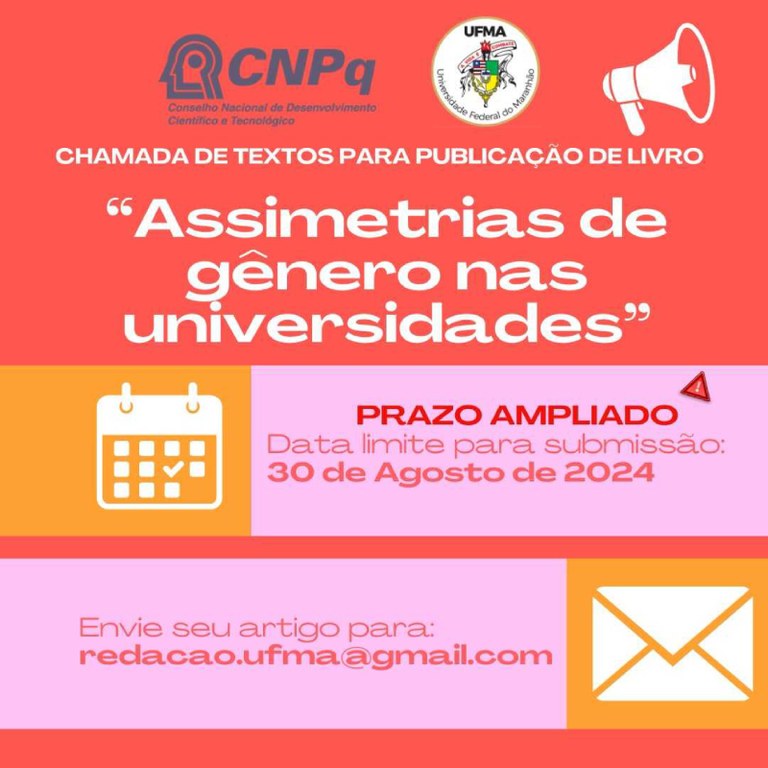 Está aberta a chamada para submissão de artigos para o livro “Assimetrias de Gênero nas Universidades”