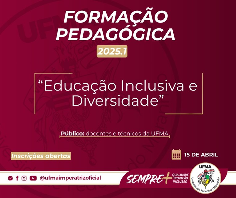 Estão abertas as inscrições para a Formação Pedagógica “Educação Inclusiva e Diversidade” do CCIm