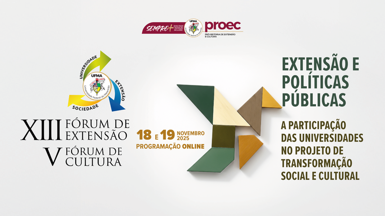 Estão abertas as inscrições para o XIII Fórum de Extensão e V Fórum de Cultura