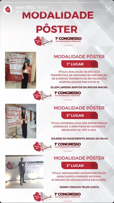 1º Congresso Sul Maranhense de Cardiologia de Imperatriz - Modalidade Pôster.jpeg