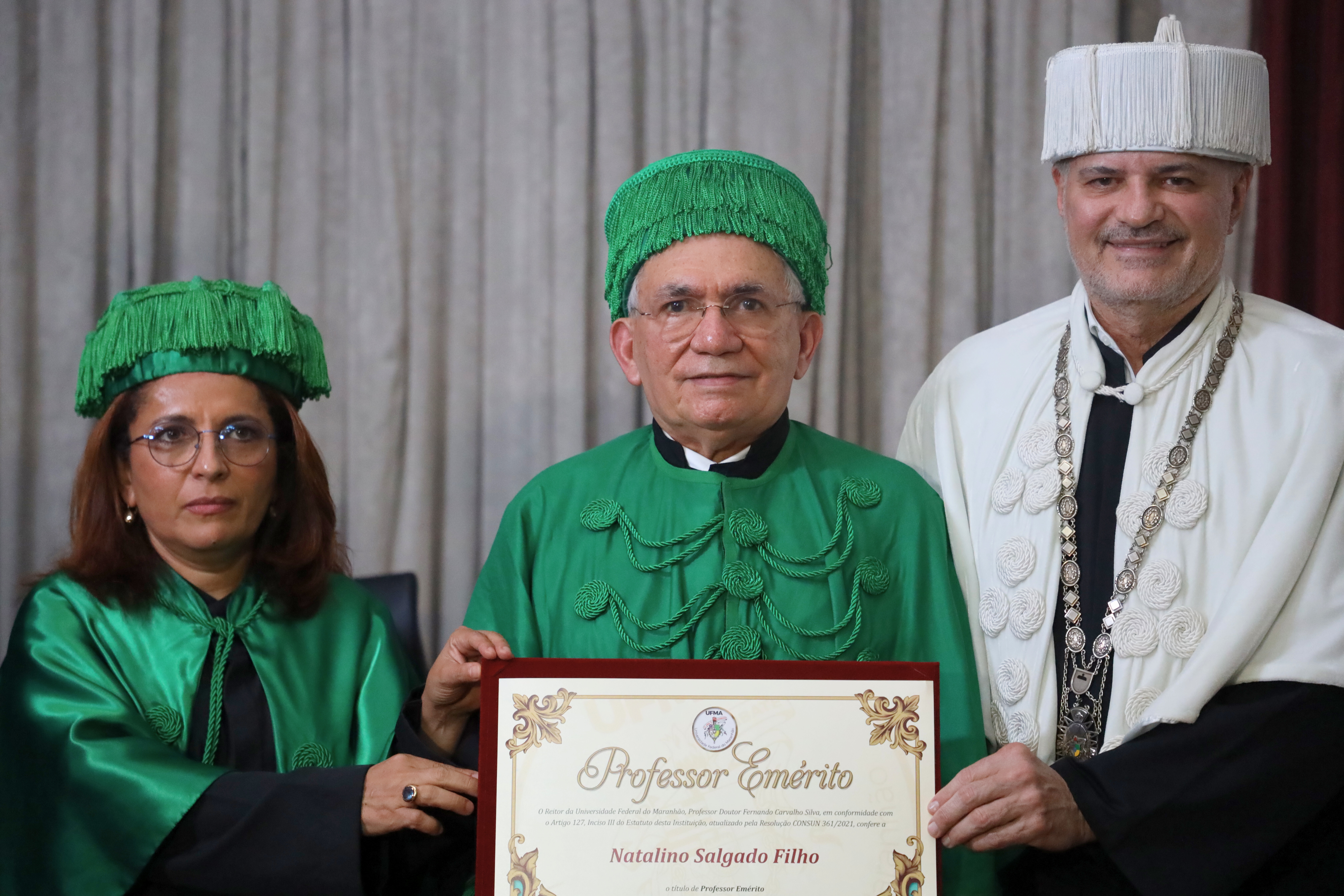 Ex-reitor da UFMA, Natalino Salgado Filho, é homenageado pela instituição com o título de Professor Emérito