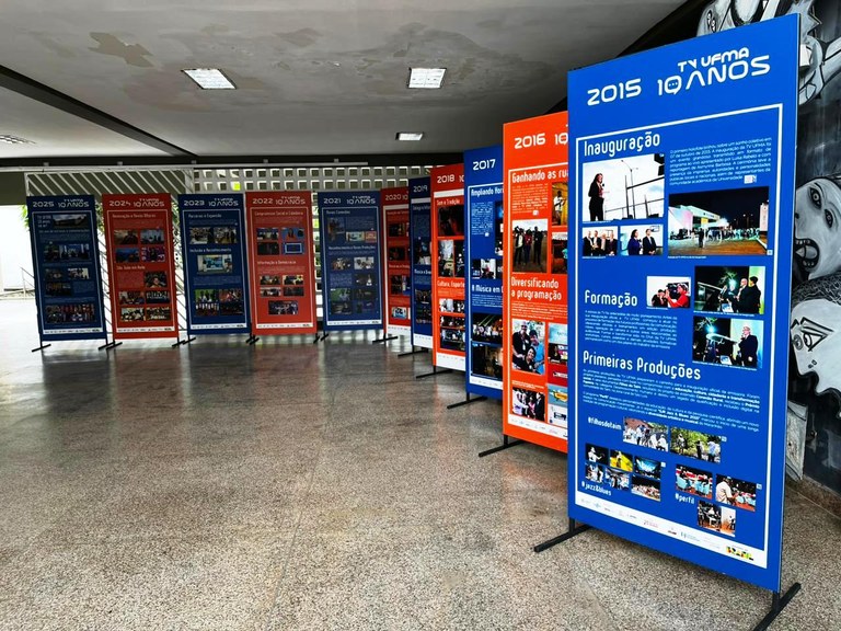 Exposição interativa ‘TV UFMA: Uma década de imagens, um futuro de ideias’ será aberta, nesta quarta-feira, 18, no Auditório Central da UFMA