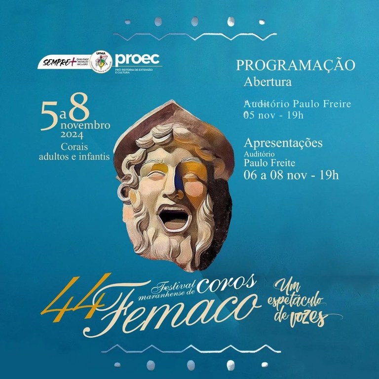 Festival Maranhense de Coros começa hoje, 05, em São Luís