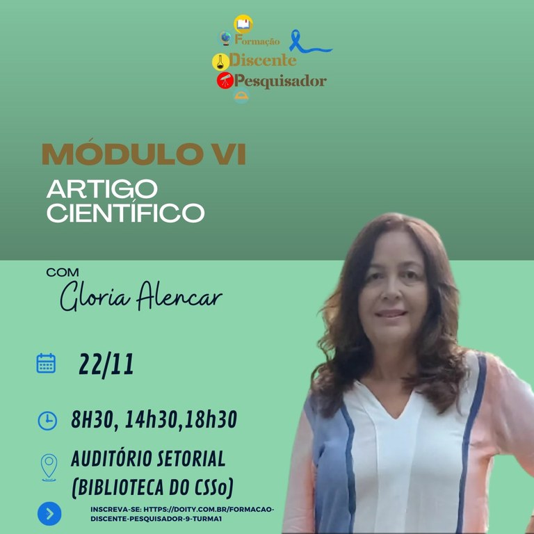 Projeto de extensão Formação Discente Pesquisador promove módulo sobre produção de Artigo Científico aberto a todo o público