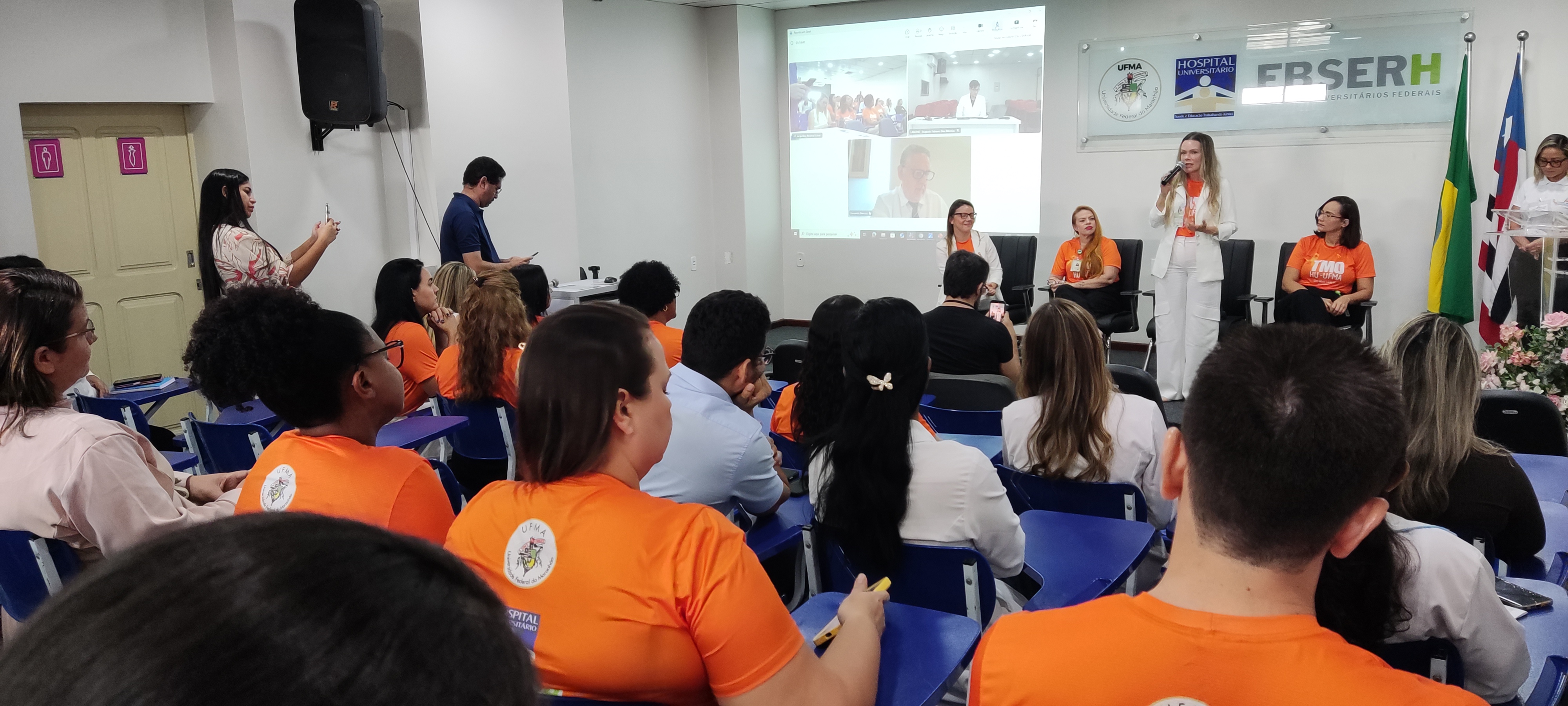 HU-UFMA fortalece campanha Fevereiro Laranja e destaca avanços no Transplante de Medula Óssea