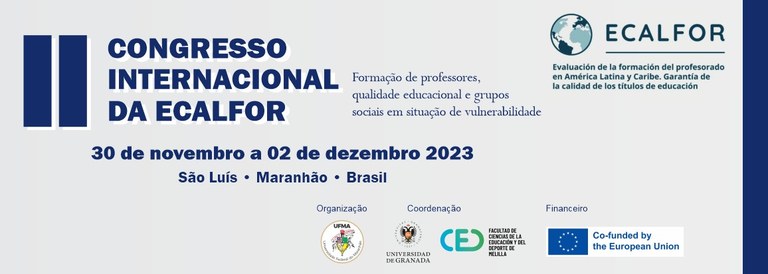 II Congresso Internacional do Ecalfor será realizado nos dias 30 de novembro e 1 de dezembro, no Câmpus São Luís