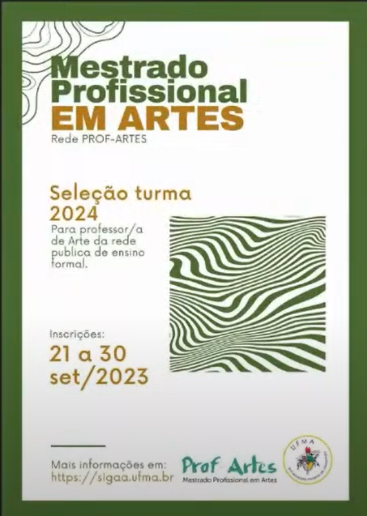 Abertas inscrições para Mestrado Profissional em Artes – UFMS