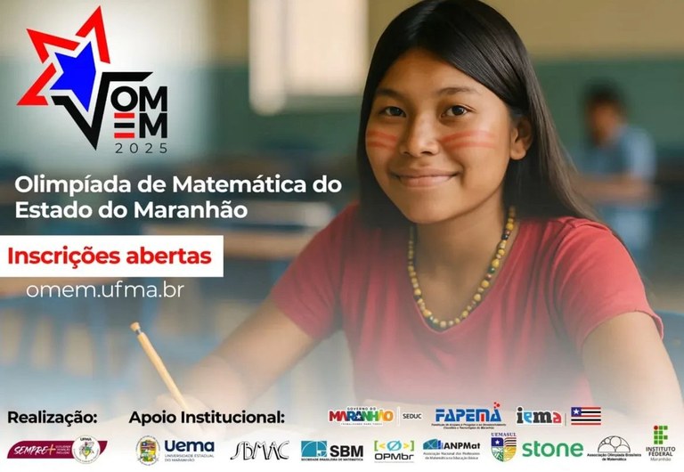 Inscrições para a Olimpíada de Matemática do Estado do Maranhão (OMEM) encerram-se na próxima quarta-feira, 20 de agosto