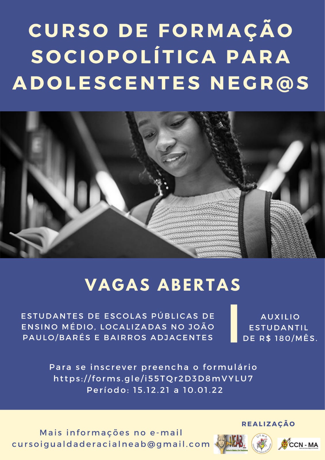 Inscrições para o Curso de Formação Sociopolítica vão até o dia 10 de janeiro de 2022.jfif