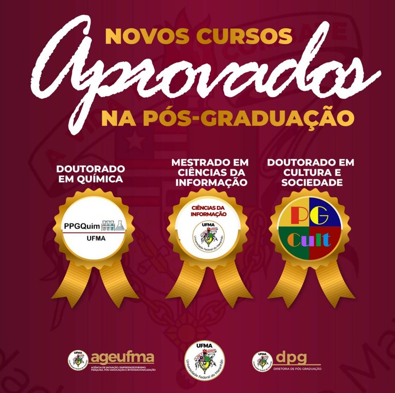 Mensagem de felicitações – Novo curso de mestrado e novos cursos de doutorado da UFMA