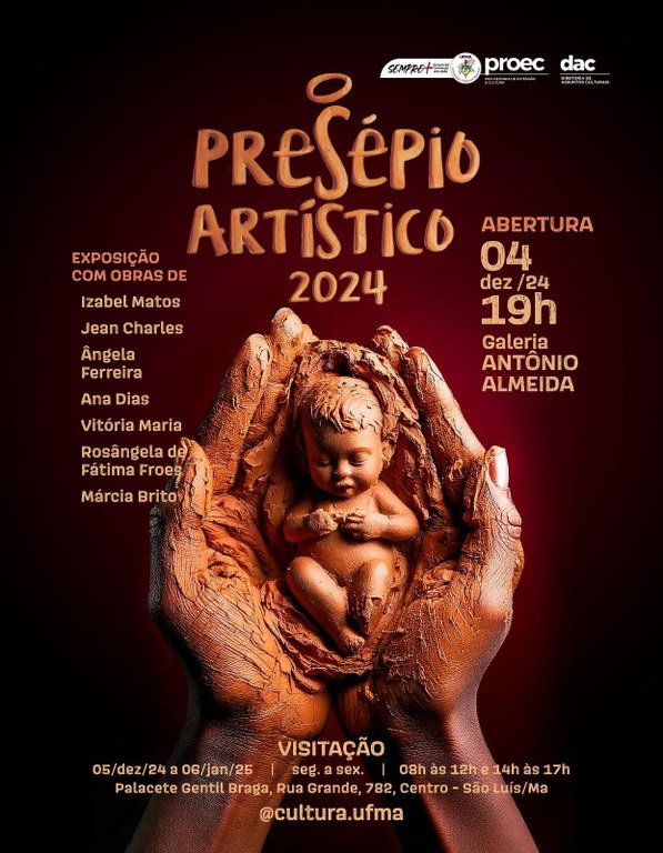 Natal artístico: UFMA promove exposição de presépios no Palacete Gentil Braga