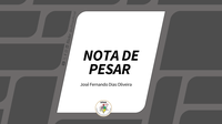 NOTA DE PESAR - José Fernando Dias Oliveira
