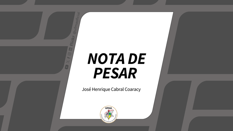 NOTA DE PESAR - José Henrique Cabral Coaracy