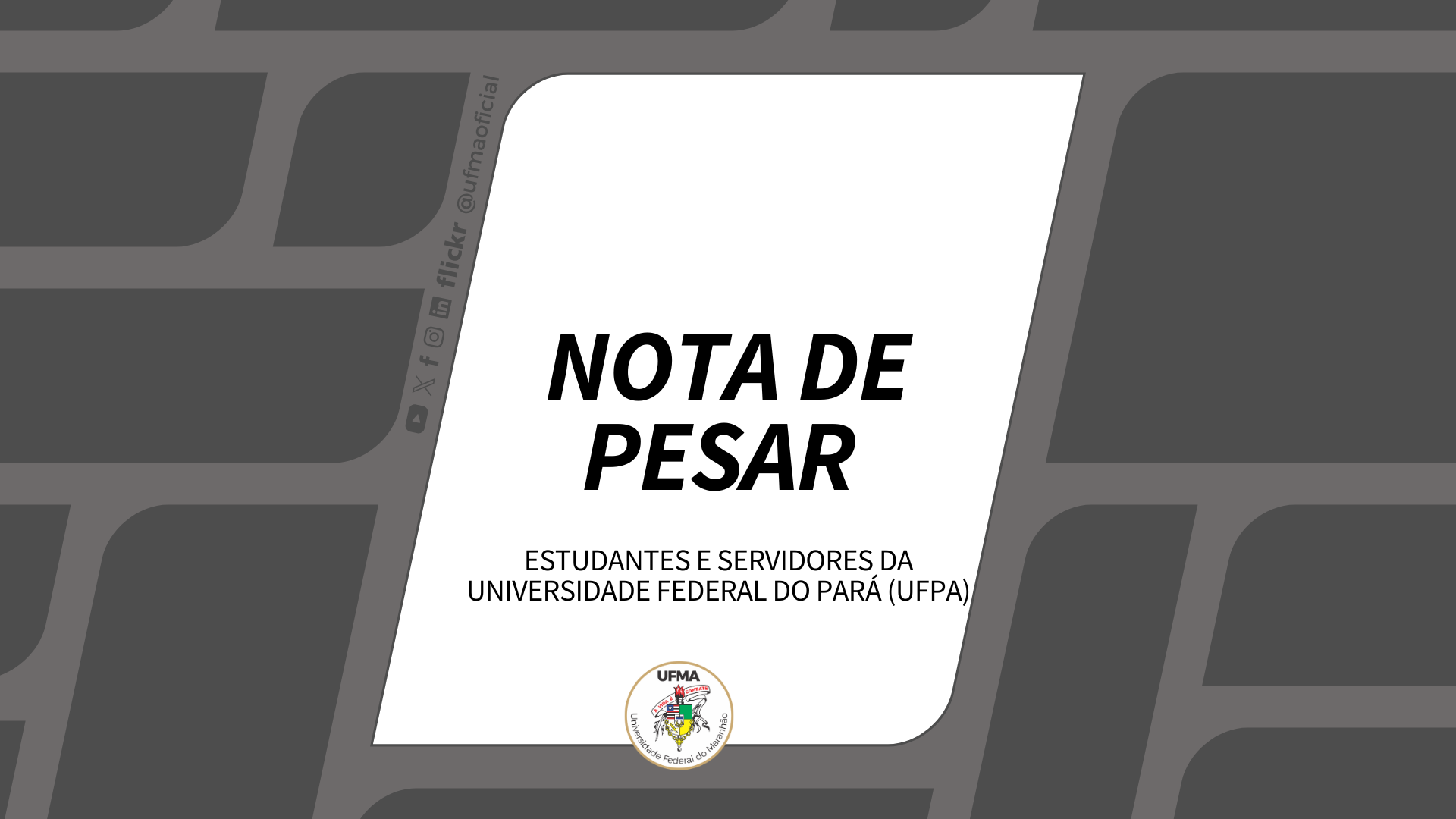 Nota de Solidariedade à UFPA