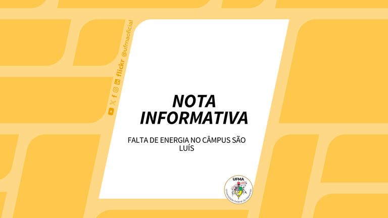 NOTA - Falta de energia no Câmpus São Luís nesta segunda-feira, 4