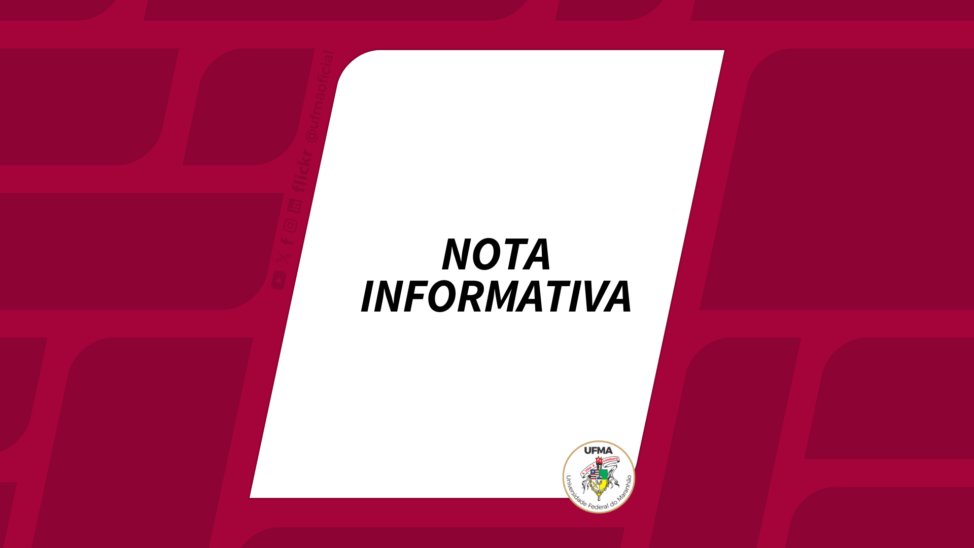 Nota Informativa - Usuários da operadora V.tal (antiga Oi) com dificuldades de acesso aos serviços de TI da UFMA