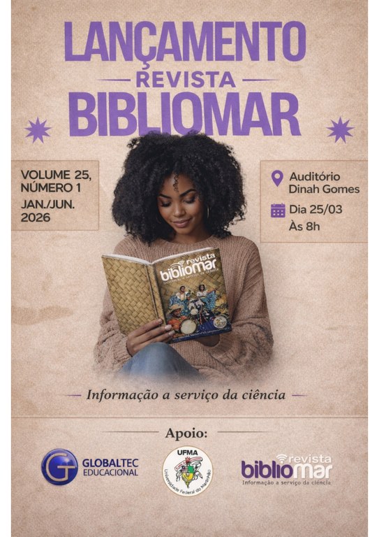 Nova edição da Revista Bibliomar da UFMA será lançada nessa quarta-feira, 25 de março