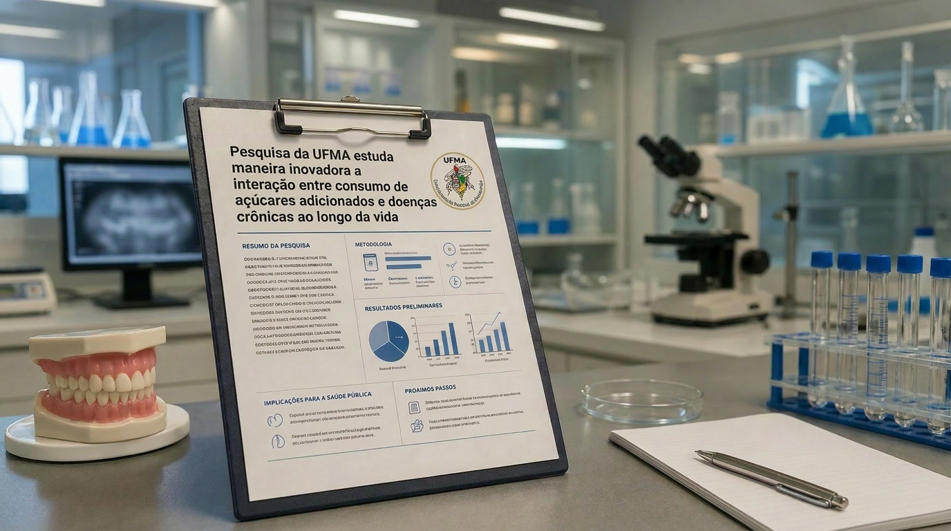 Pesquisa da UFMA estuda, de maneira inovadora, a interação entre consumo de açúcares adicionados e doenças crônicas ao longo da vida