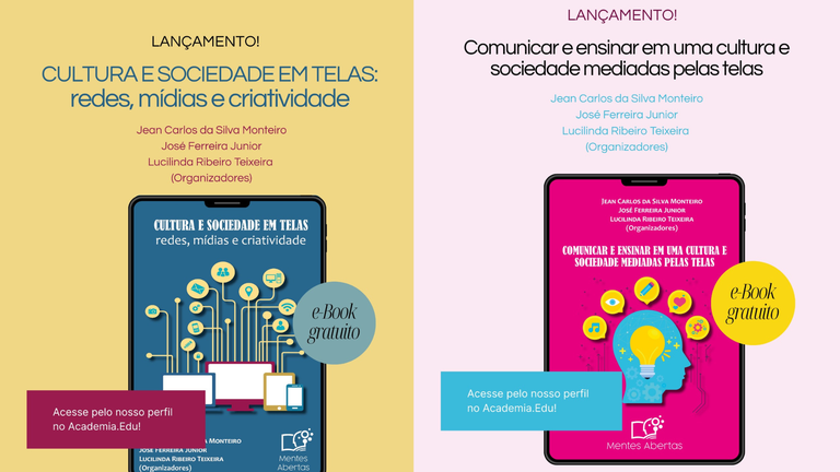 Pesquisadores da UFMA e UNAMA lançam obras sobre cultura e sociedade em tempos de telas