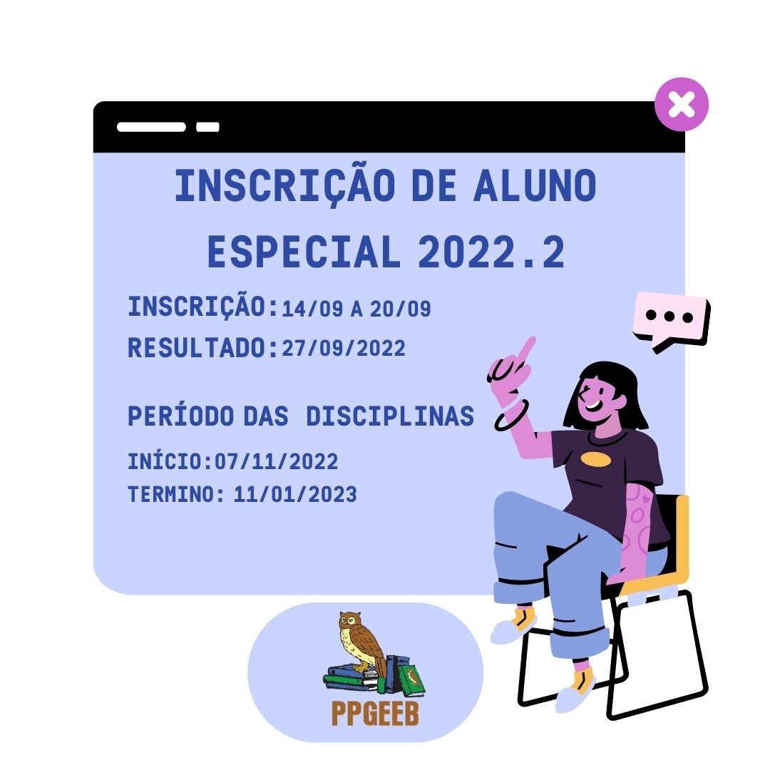 PPGEEB abre inscrições para seleção de alunos especiais 2022, em disciplinas complementares.jpg