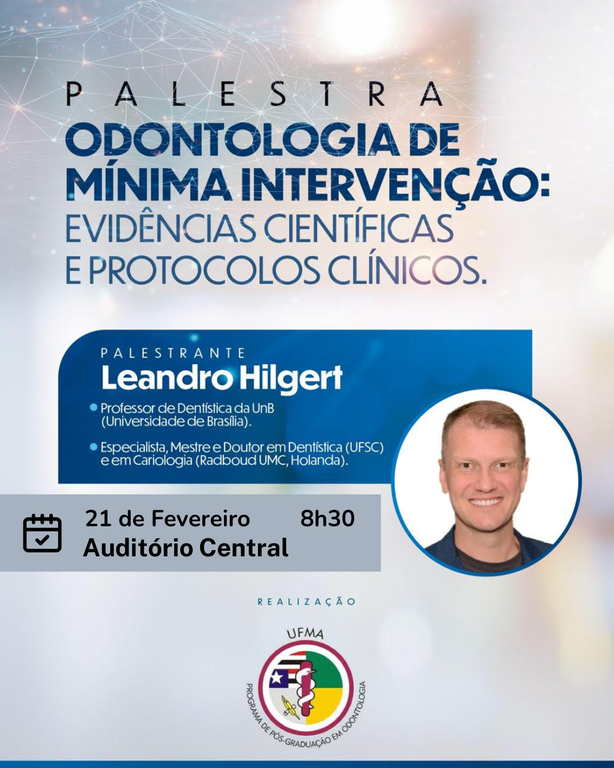 PPGO convida a comunidade acadêmica para participar da palestra “Odontologia de mínima intervenção”