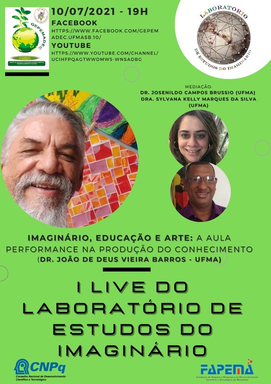 Primeira live do Laboratório de Estudos do Imaginário ocorre no sábado, dia 10.jpg