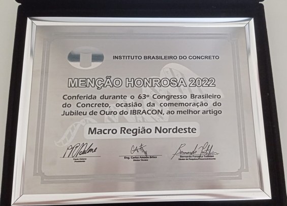 Professor de Engenharia Civil conquista prêmio de melhor artigo do Nordeste e segundo melhor do Brasil no 63° CBC (3).jpeg Professor de Engenharia Civil conquista prêmio de melhor artigo do Nordeste e segundo melhor do Brasil no 63° CBC (3).jpeg