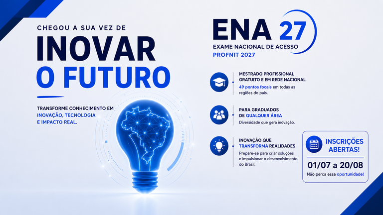 PROFNIT: UFMA abre inscrições para o mestrado profissional em Propriedade Intelectual e Inovação