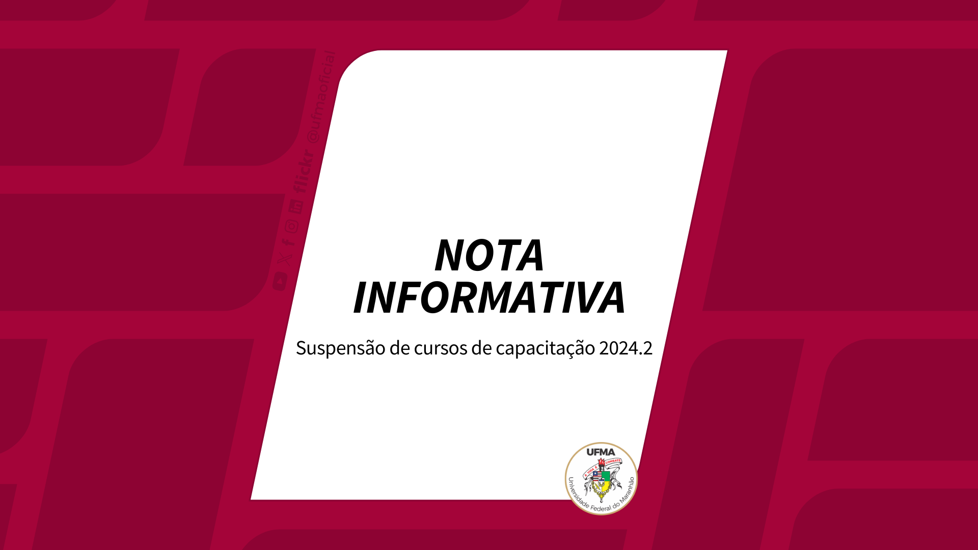 Progep informa suspensão de alguns cursos de capacitação 2024.2