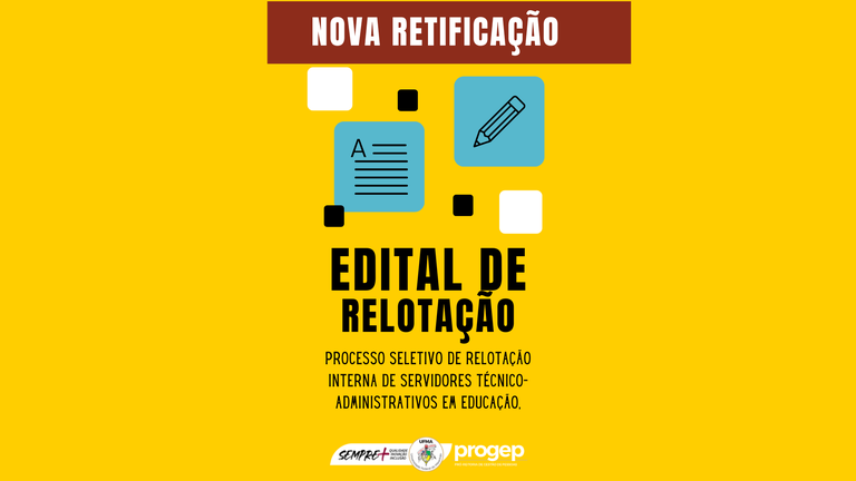PROGEP retifica edital de relotação para Técnicos em Assuntos Educacionais