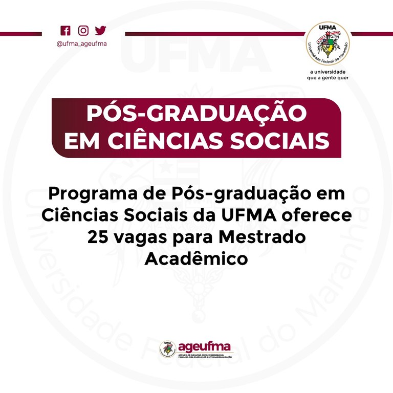 Programa de Pós-graduação em Ciências Sociais oferece 25 vagas para Mestrado Acadêmico.jpg
