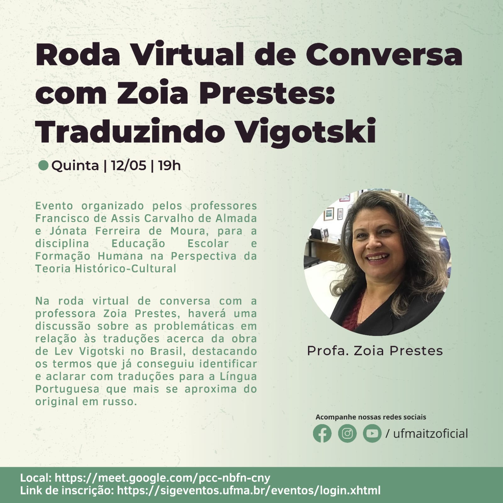 Programa de Pós-Graduação em Formação Docente realizará, amanhã, discussão sobre as problemáticas relacionadas à obra de Vigotski.jpeg
