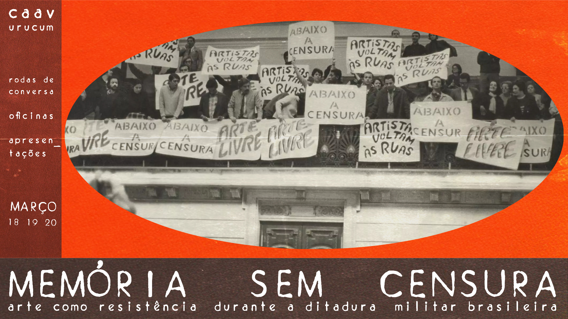 Promovida pela UFMA, XI Semana de Artes Visuais debate “Memória sem censura – a arte como resistência durante a ditadura militar brasileira"