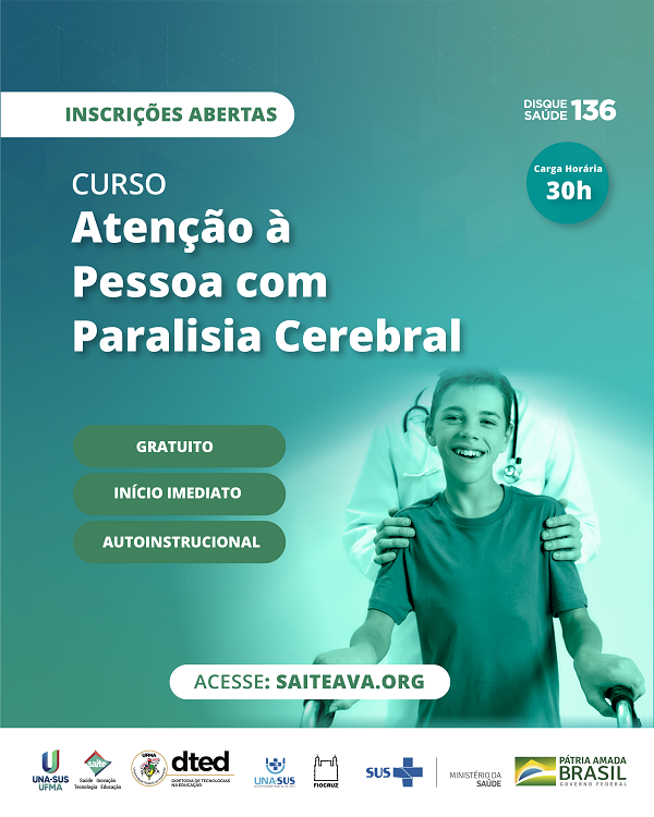 Prorrogadas até 31 de outubro, as inscrições para o curso de capacitação “Atenção à Pessoa com Paralisia Cerebral”.png