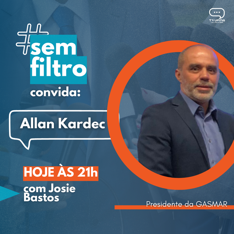Quadro "Sem Filtro", do JTVUFMA de hoje, 02, recebe o presidente da GASMAR, Allan Kardec