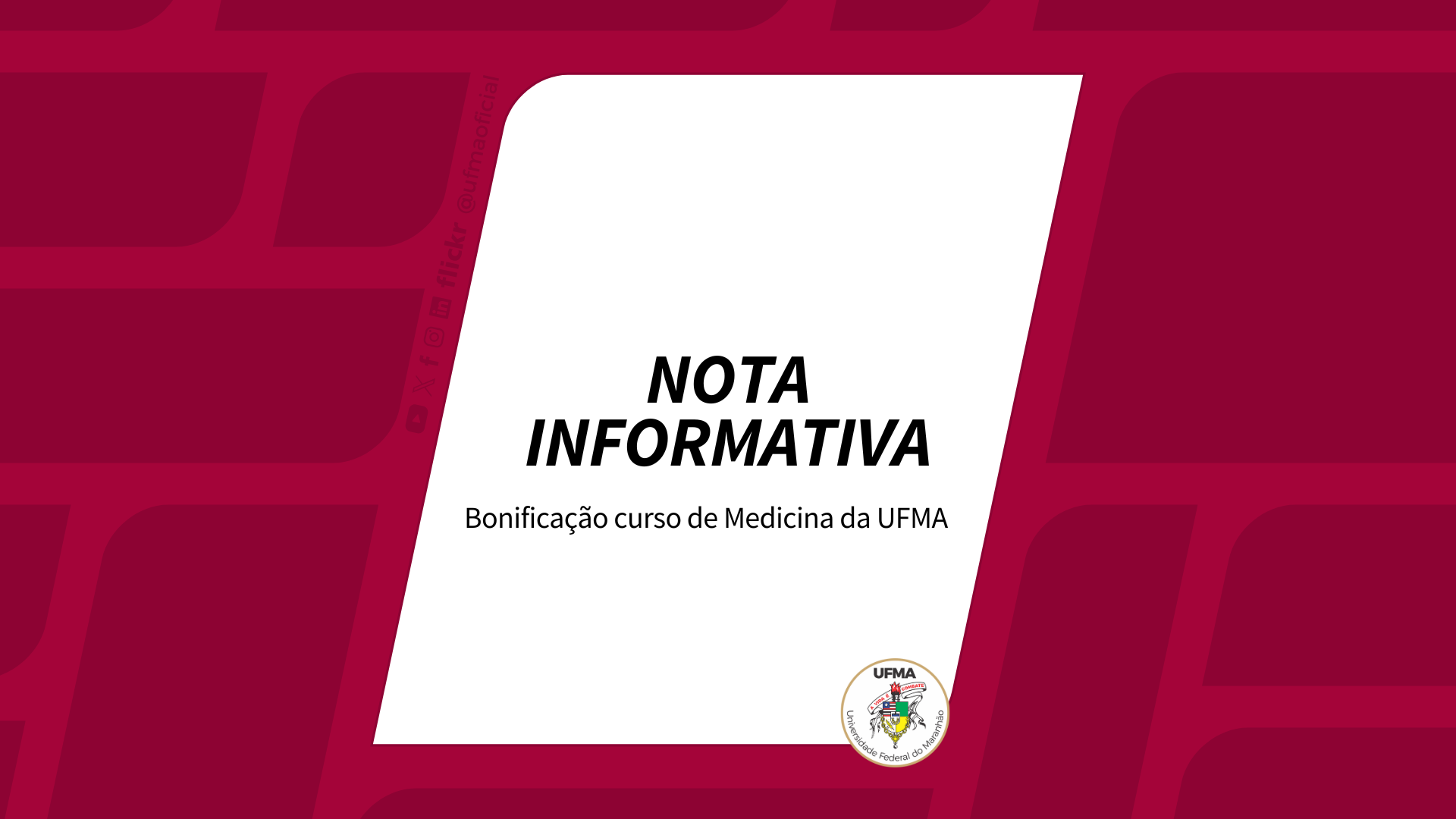 Retirada da bonificação regional para cursos de Medicina da UFMA